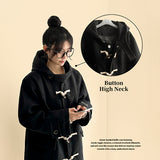 Node Button High Neck Toggle Tteokbokki Long Coat