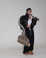 leopard leopard print big shoulder bag