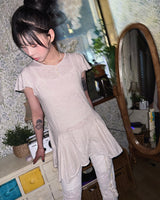 (2color)ラッフル レース フラワー スリム パンツ [Ethnic Belt Set]