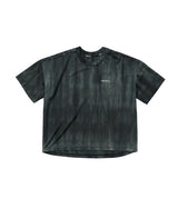 (W) Air Vent Tie-Dye Racing Dot Symbol Crop T-Shirt (Midnight)