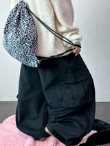 balloon fruity peach-skin cotton cargo balloon pants 🤍🩶🩵 3 COLOR