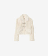 Rabbit Hook Crop Fur Jacket