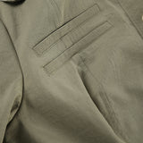 Ami khaki pocket stand long-sleeved shirt