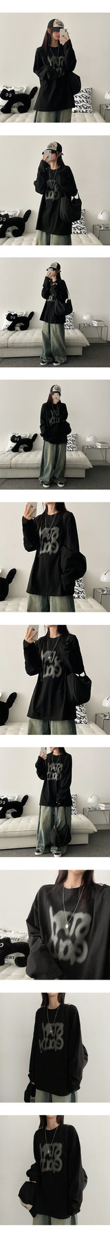 ゴルディーヒップオーバーサイズフィットロングTシャツ