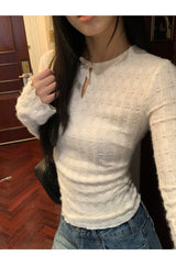 デイジーレースカフス長袖Tシャツ