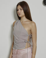 ONE SHOULDER TIE TOP