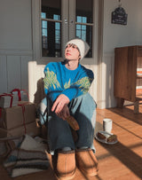 Noise Mohair Jacquard Over Knit