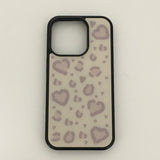 heart leopard (beige) case 