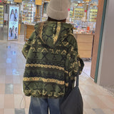 Wolf Nordic Fleece Hooded Jumper