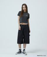 BERMUDA CHECK POCKET DENIM SHORT