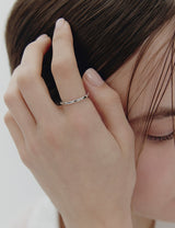 26SS★ Ice Block Silver Ring S