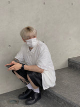 Nylon Pintuck Half Pants 2C