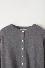 Camel round cardigan (Grey)