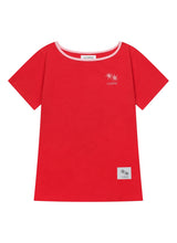 RORA SMALL LOGO ONE SHOULDER HALF T (13COLOR)