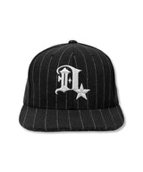 Pinstripe D Symbol Wool CAP_Black