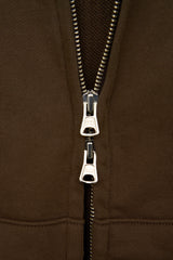 Jeff Cropped Zip Hoodie (3color)