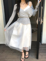 Tilda Ballerina Lace Bustier Tulle Long Dress