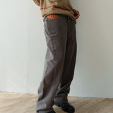 Wonky corduroy pants / Dusty gray