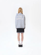13DE MARZO Bear Yarn Weave Cardigan Blue