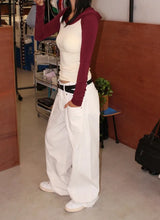 RIVET SEAM WIDE PANTS