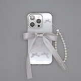 SUN CASE CLEAR BALLET RIBBON SILVER