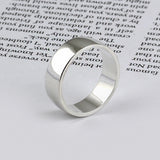 SVR-S613 Got7 Mark BamBam wearing silver 925 plain 8mm plain silver ring