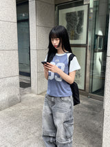 ビンテージ 33 ビッグナンバーラグランTシャツ