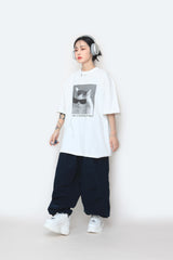 デジタルキャットオーバー半袖Tシャツ