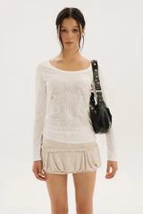Silhouette tee - ivory