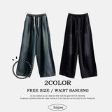 Nell ウエストバンドデニムワイドパンツ