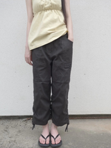 crop shirring pants
