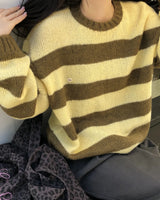 [ORIGINAL] Ence Striped Crew-Neck Knit