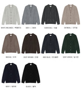 カシミアハッチラウンドカーディガン / Cashmere Hacchi Round Cardigan (7 colors)