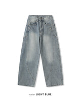 wave washed denim pants(4colors)