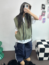 TRACK CARGO STRING PADDING PANTS ❤🖤🤎💚💙5COLOR