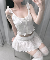 hawaii frill blouse (2colors)