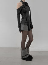Drape Strap Multi-Layered Tee