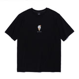 アイスクリームプリントショートスリーブTシャツ / ICE CREAM PRINTING SHORT-SLEEVED T-BLACK