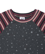 STRIPED STAR RAGLAN LS TEE(CV2GFFT561A)