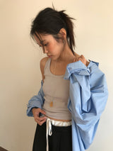 ロング＆レーンアンバーネックレス (1color)