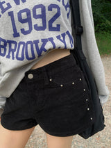 Stud Point Corduroy Short Pants (3c)