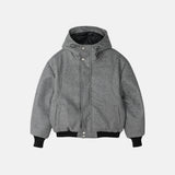 Haron woolfaka hooded padded jacket
