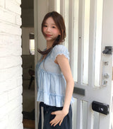 haiti tiered frill v lace bl