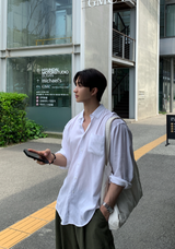 Hyper Essential Overfit Linen Shirt