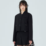 CORSAGE JACKET IN BLACK