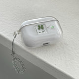 [made]glass clover ver  resin airpod case