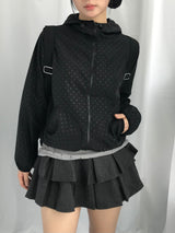 ダブルフリルプリンテッドスカート