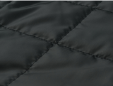 hairy quilting jacket - charcoal