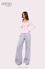 Pink Mood Slim Strap Top