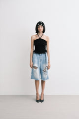 knit top (black)
